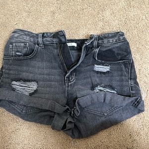 Pacsun Jean shorts- black